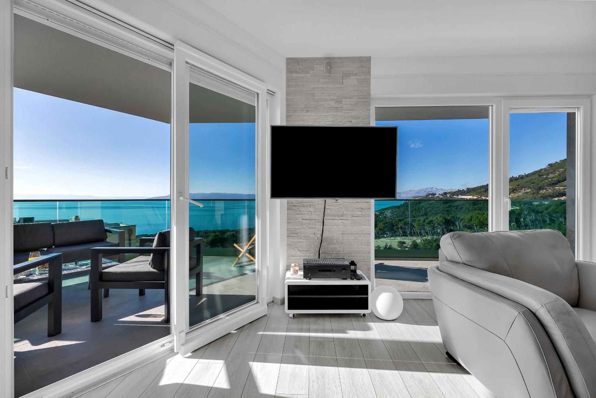 Ferienwohnung Exclusive Penthouse Big Blue With Private Jacuzzi Makarska Exterior foto