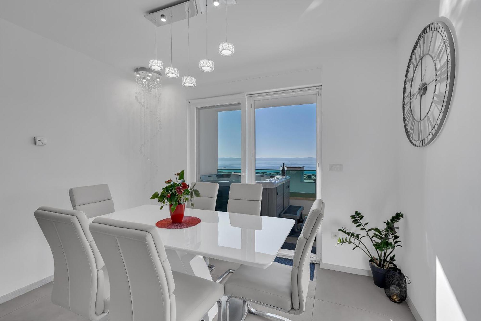 Ferienwohnung Exclusive Penthouse Big Blue With Private Jacuzzi Makarska Exterior foto