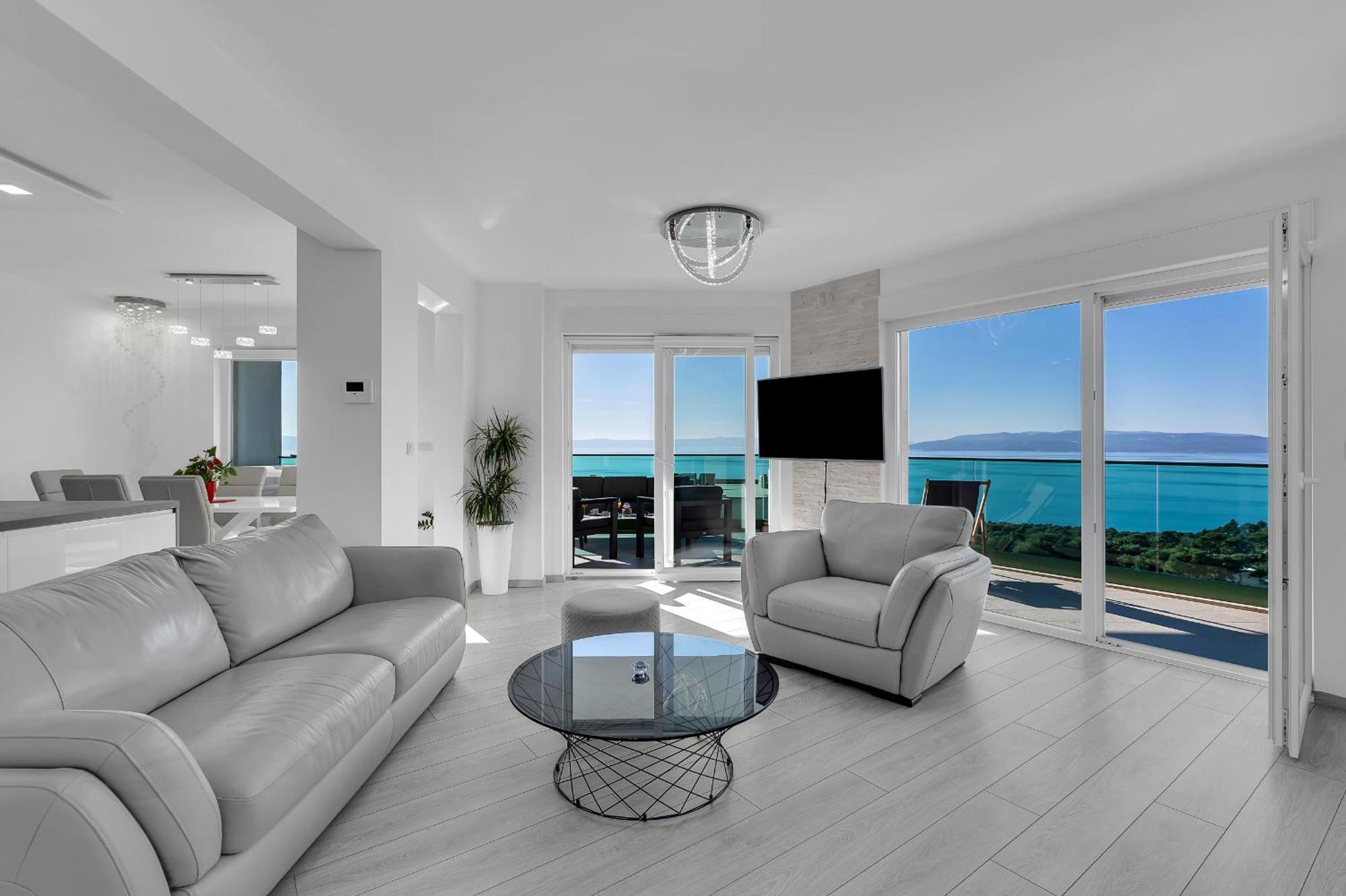 Ferienwohnung Exclusive Penthouse Big Blue With Private Jacuzzi Makarska Exterior foto